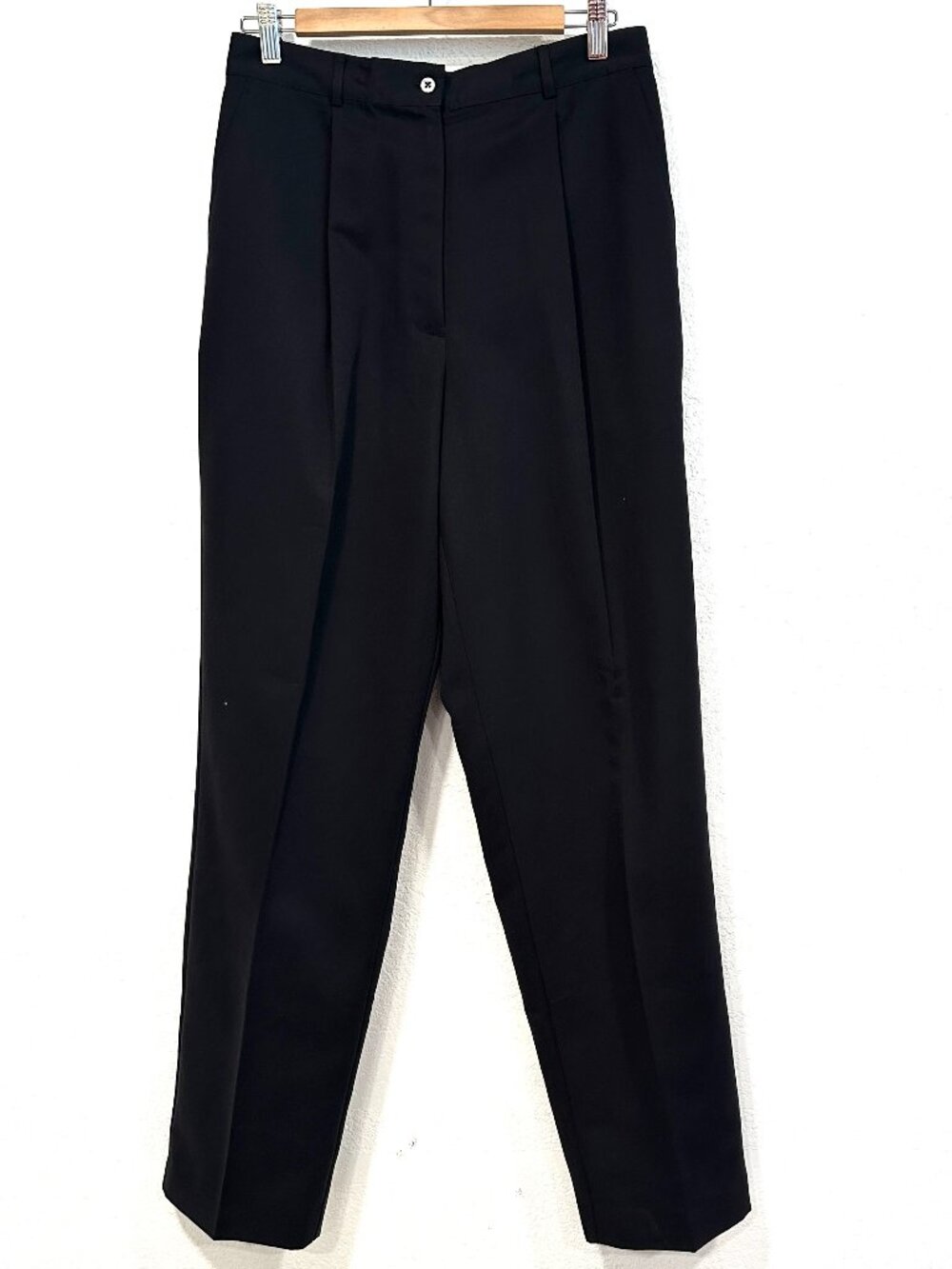 NWOT IZOD Golf Pants Black Polyester Pleated High Rise 30 x 31 Womens Size 12